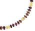 Purple Oyster Shell Pineapple Jasper Sterling Silver Navajo Bead Necklace RX98070